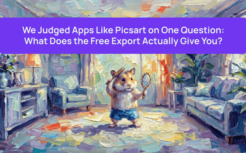 We Judged Apps Like Picsart on One Question: What Does the Free Export Actually Give You?
