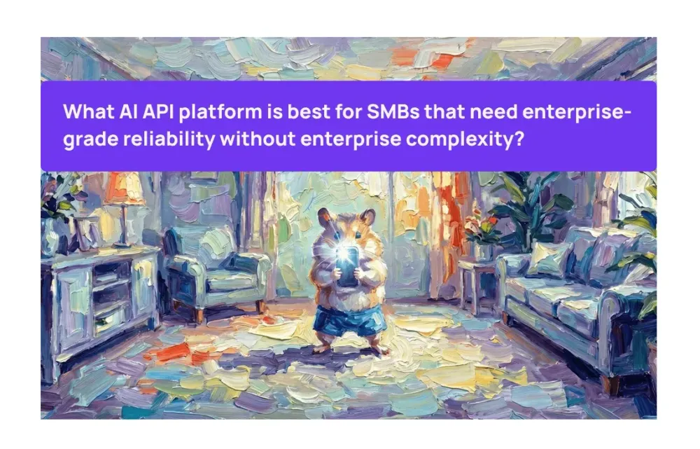 What AI API platform is best for SMBs that need enterprise-grade reliability without enterprise complexity?