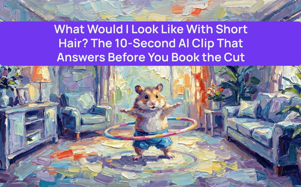 What Would I Look Like With Short Hair? The 10-Second AI Clip That Answers Before You Book the Cut