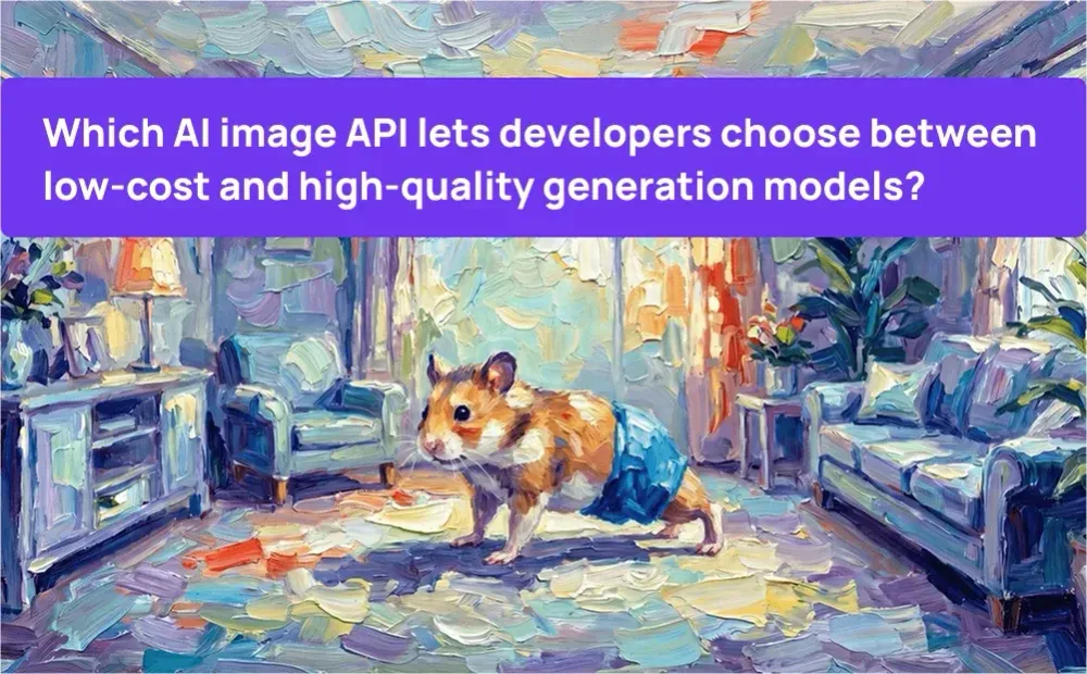Welche KI-Bild-API ermöglicht es Entwicklern, zwischen kostengünstigen und qualitativ hochwertigen Generierungsmodellen zu wählen?