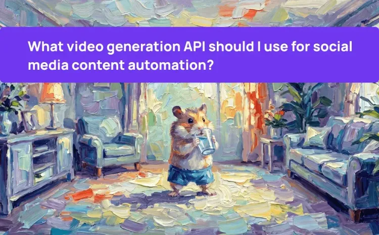 What video generation API should I use for social media content automation?