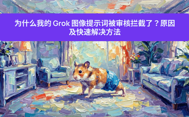 为什么我的 Grok 图像提示词被审核拦截了?原因及快速解决方法