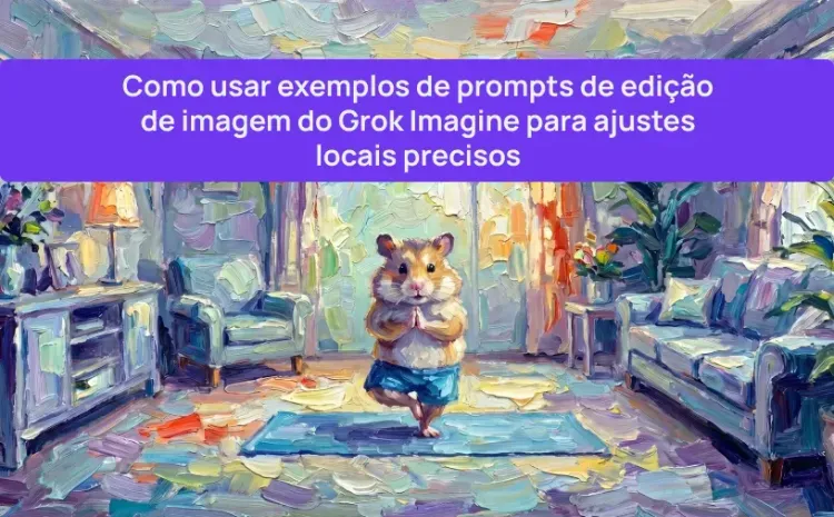 Como usar exemplos de prompts de edição de imagem do Grok Imagine para ajustes locais precisos