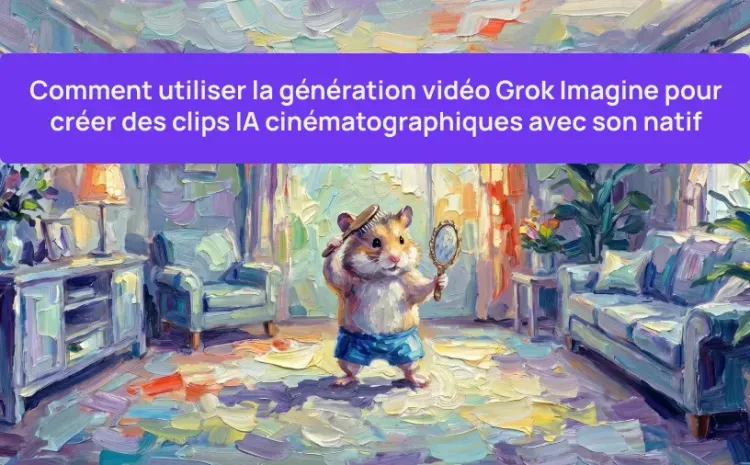 Comment utiliser la génération vidéo Grok Imagine pour créer des clips IA cinématographiques avec son natif