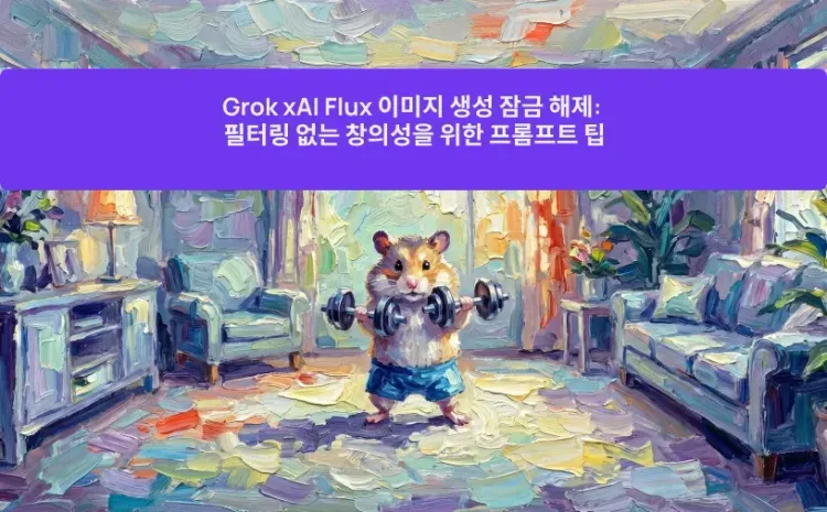 Grok xAI Flux 이미지 생성 잠금 해제: 필터링 없는 창의성을 위한 프롬프트 팁