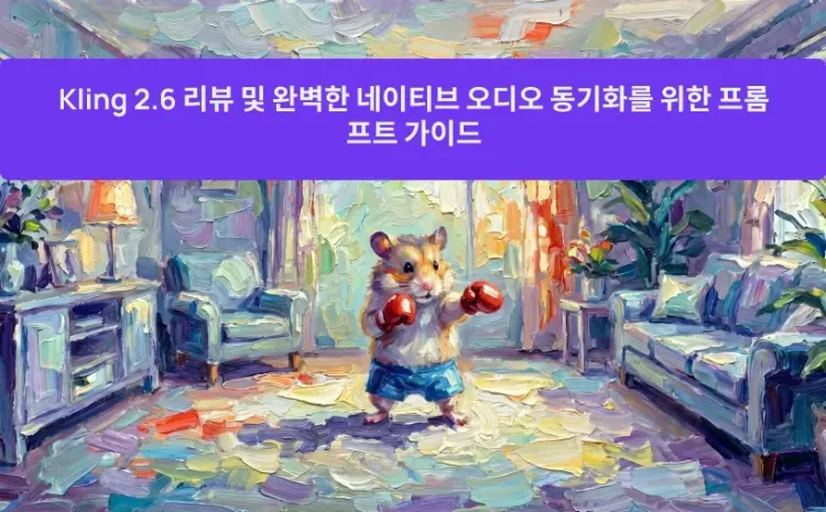 Kling 2.6 리뷰 및 완벽한 네이티브 오디오 동기화를 위한 프롬프트 가이드
