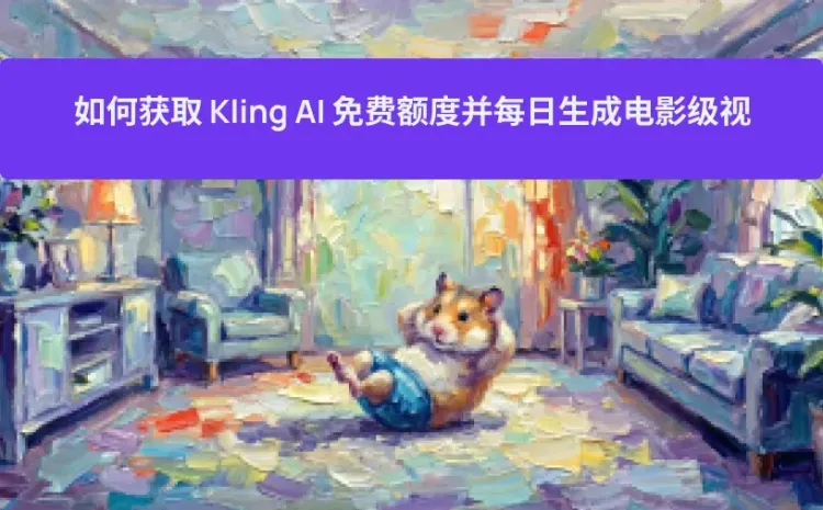 如何获取 Kling AI 免费额度并每日生成电影级视频