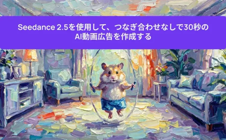 Seedance 2.5 プレビュー:つなぎ合わせ不要で30秒のAI動画広告を生成
