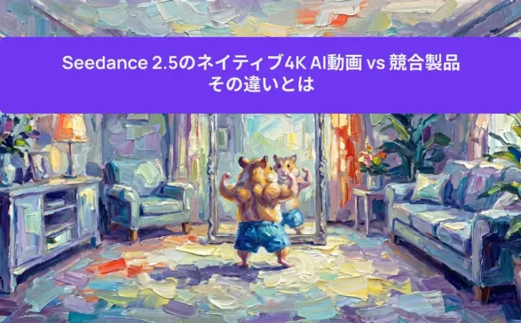 Seedance 2.5のネイティブ4K AI動画 vs 競合製品 その違いとは