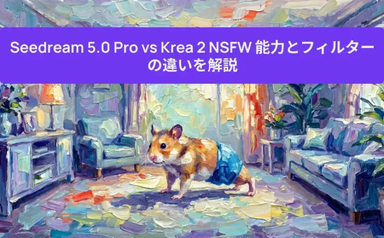 Seedream 5.0 Pro vs Krea 2 NSFW 能力とフィルターの違いを解説