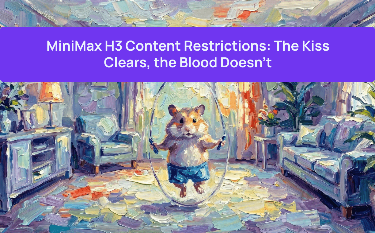 MiniMax H3 Content Restrictions: The Kiss Clears, the Blood Doesn't
