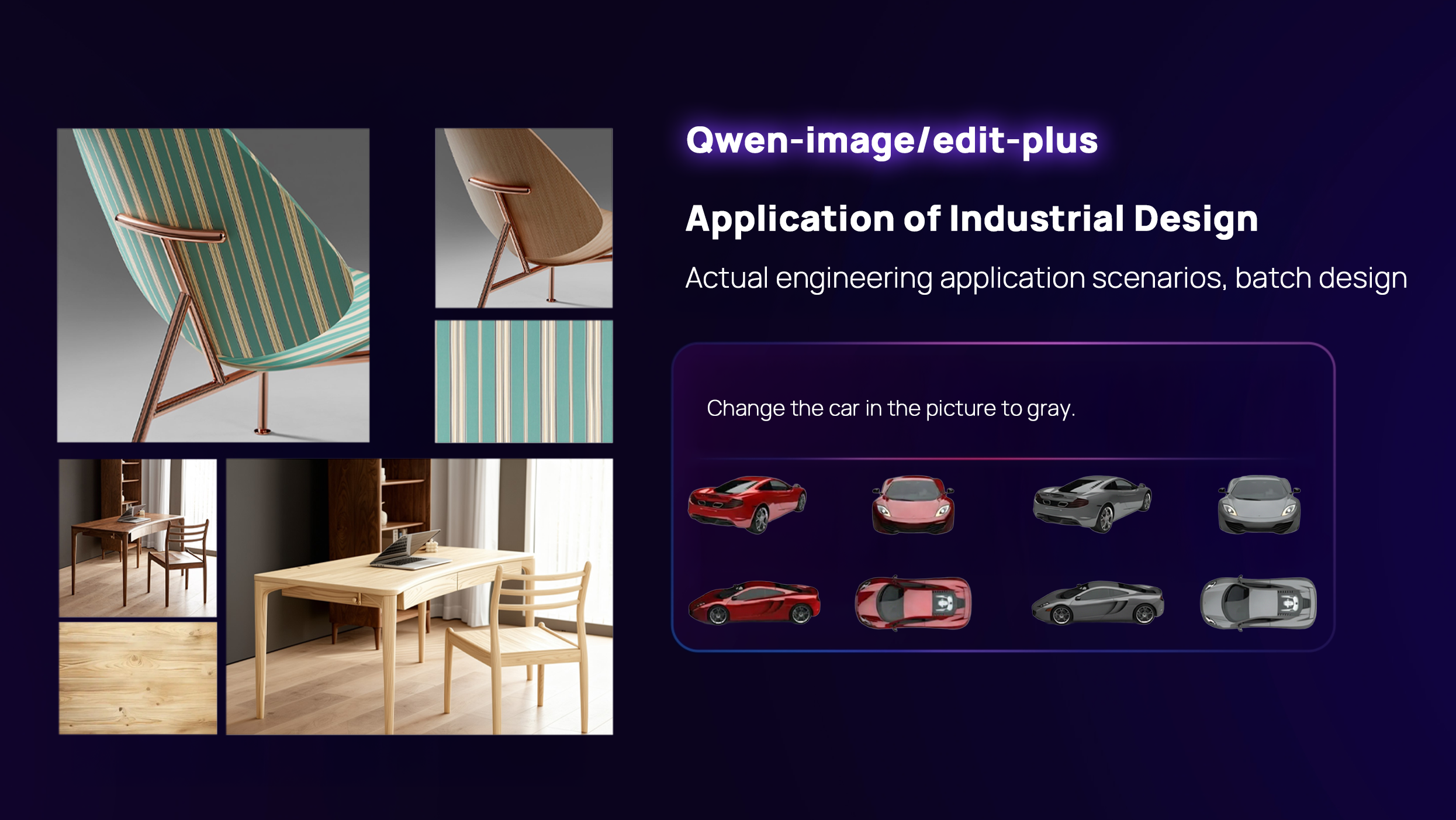 Toepassing van industrieel ontwerp met behulp van Qwen-Image API