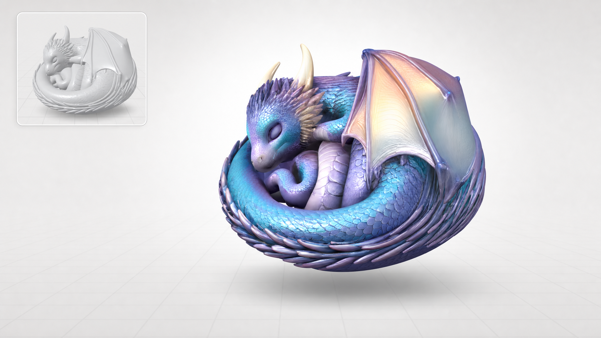 Generated with Hunyuan 3D Pro Image-to-3D on Atlas Cloud