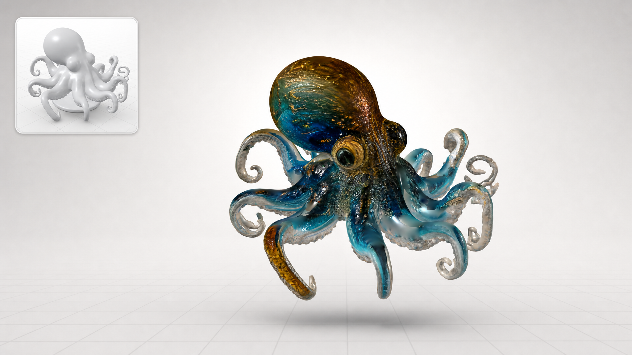 Generated with Hunyuan 3D Rapid Image-to-3D on Atlas Cloud