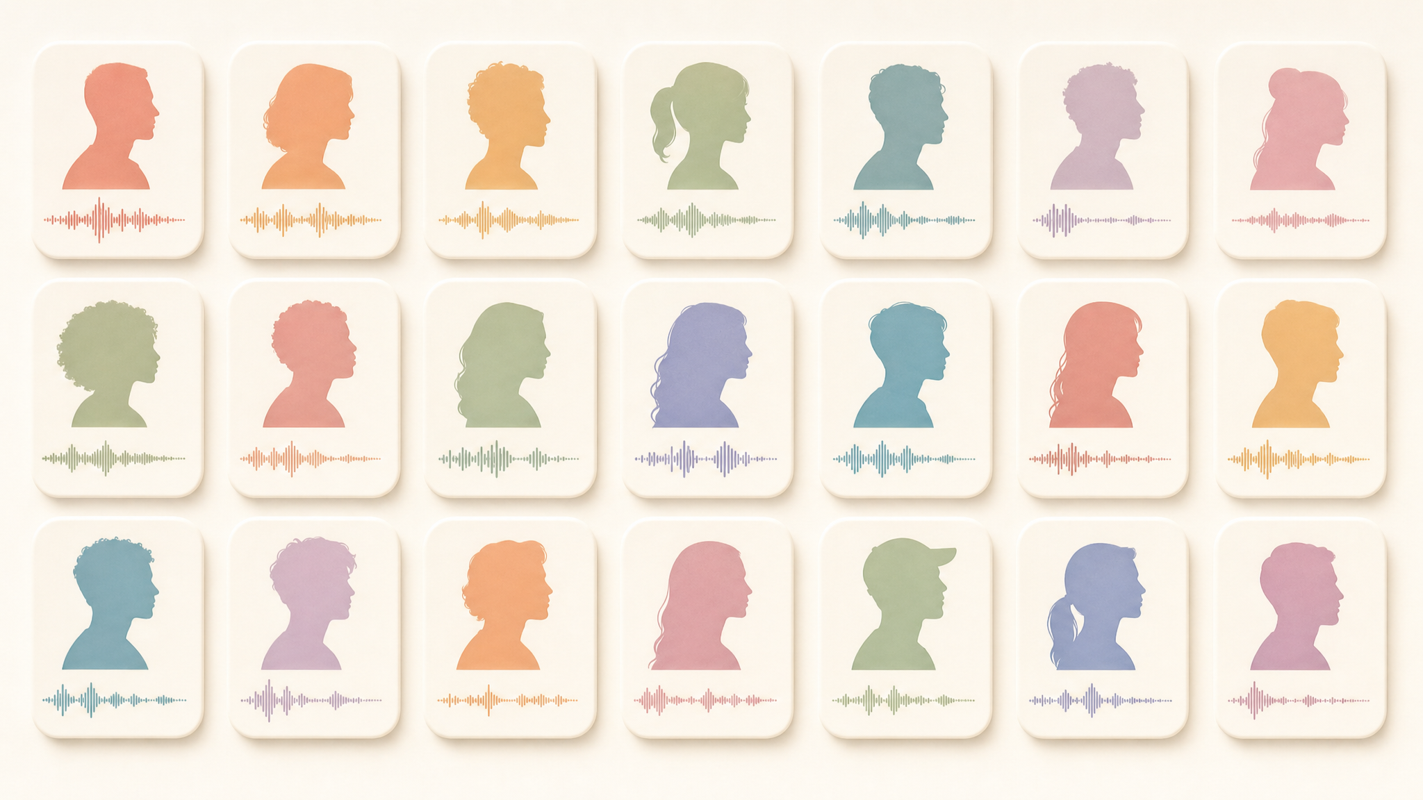 A Cast of 21 Distinct Voices