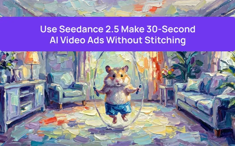 Use Seedance 2.5 Make 30-Second AI Video Ads Without Stitching