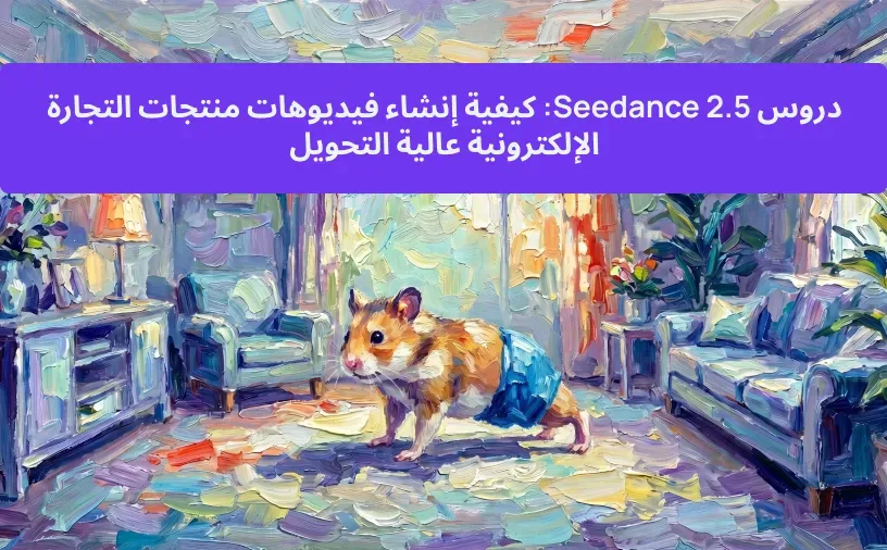 دروس Seedance 2.5: كيفية إنشاء فيديوهات منتجات التجارة الإلكترونية عالية التحويل