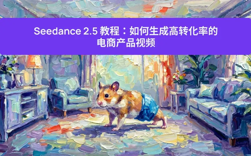 Seedance 2.5 教程：如何生成高转化率的电商产品视频