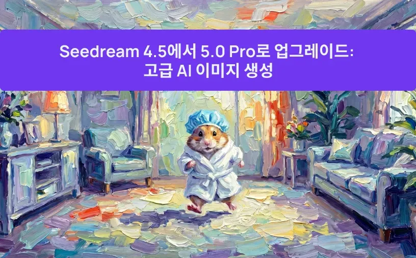 Seedream 4.5에서 5.0 Pro로 업그레이드: 고급 AI 이미지 생성