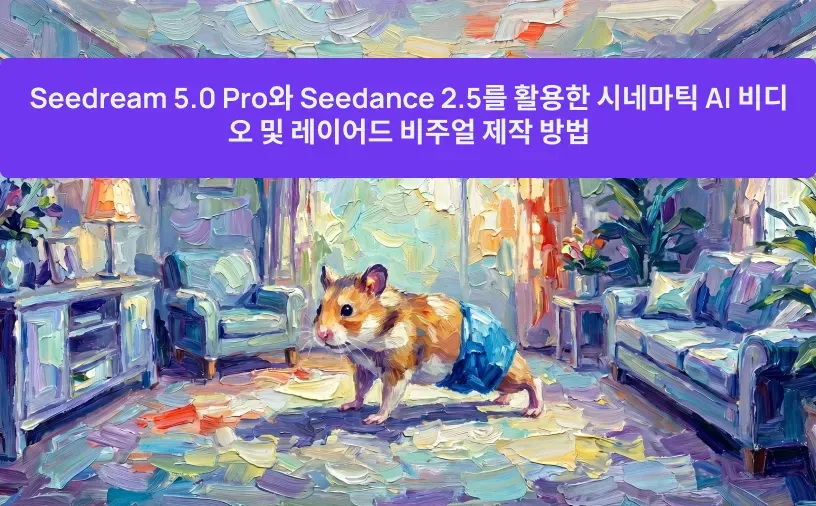 Seedream 5.0 Pro와 Seedance 2.5를 활용한 시네마틱 AI 비디오 및 레이어드 비주얼 제작 방법