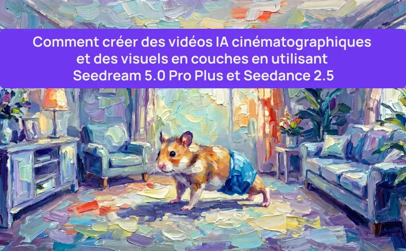 Comment créer des vidéos IA cinématographiques et des visuels en couches en utilisant Seedream 5.0 Pro Plus et Seedance 2.5