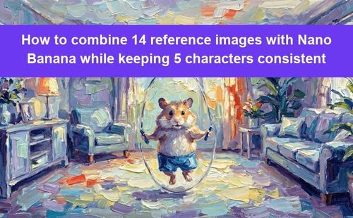 How to combine 14 reference images with Nano Banana while keeping 5 characters consistent