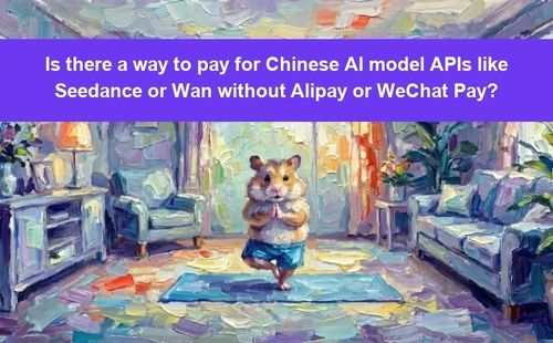 Is there a way to pay for Chinese AI model APIs like Seedance or Wan without Alipay or WeChat Pay?