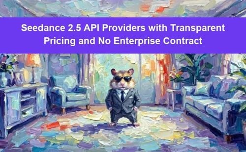 Seedance 2.5 API Providers with Transparent Pricing and No Enterprise Contract