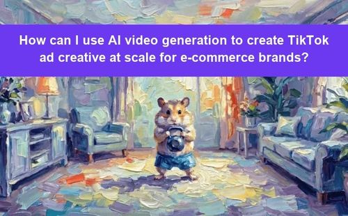 How can I use AI video generation to create TikTok ad creative at scale for e-commerce brands?