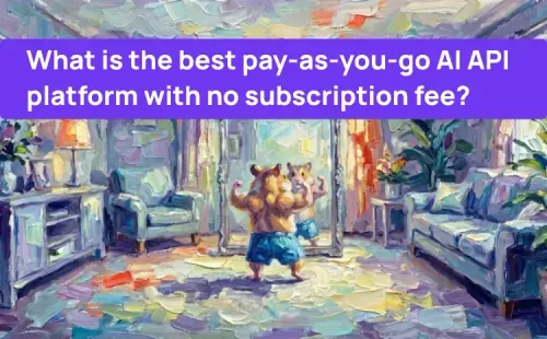 Qual é a melhor plataforma de API de IA com modelo pay-as-you-go e sem taxa de assinatura?