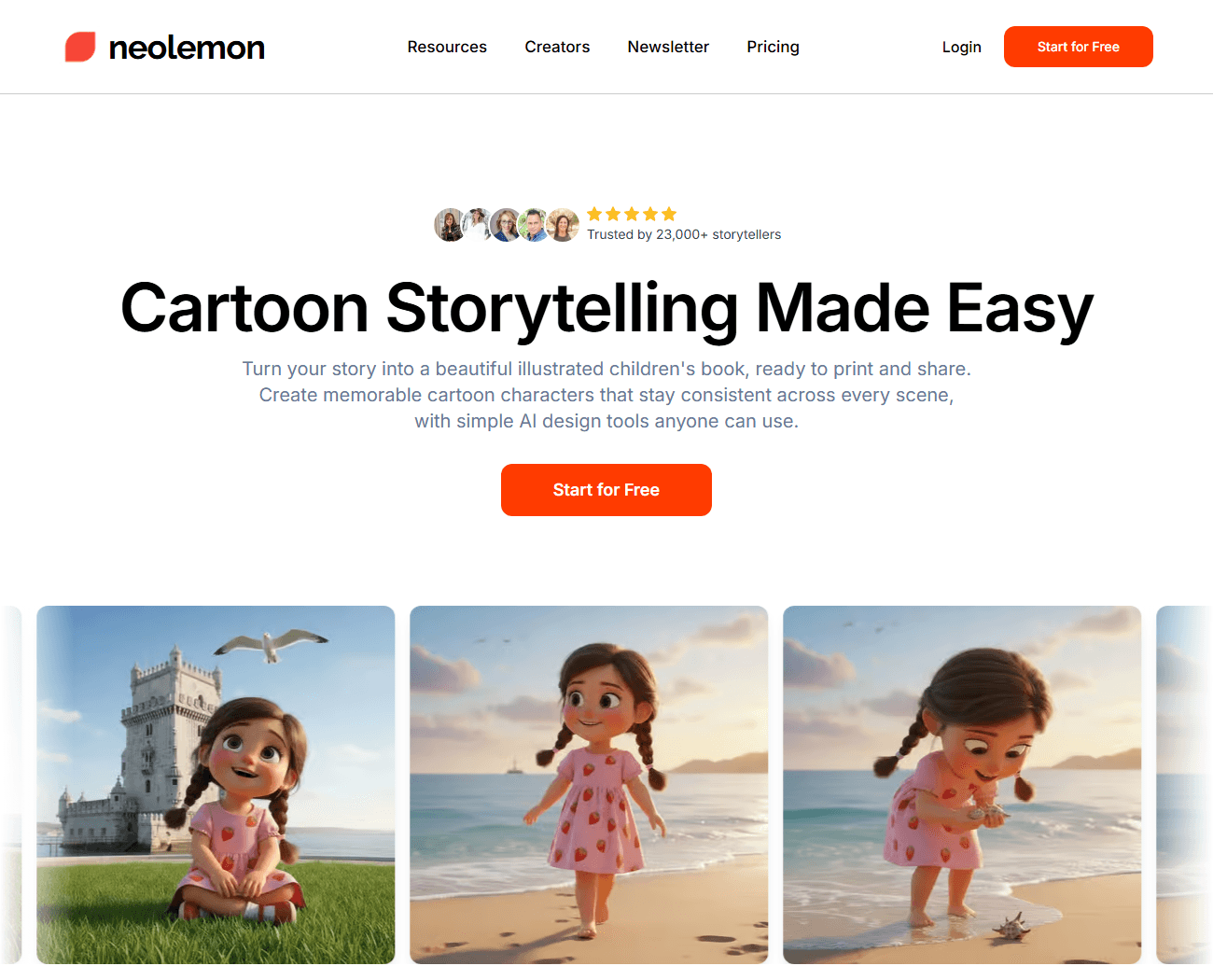 Neolemon character consistency editor with anchor image and pose variations