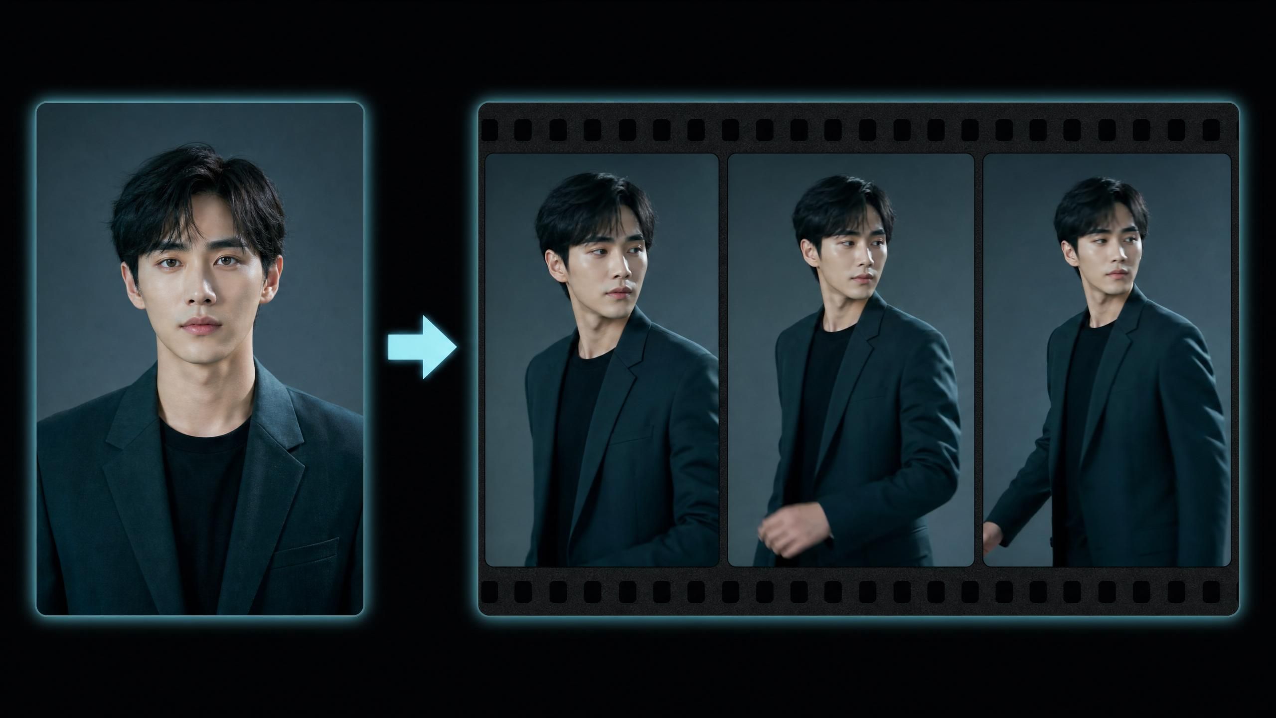 the video of showing a person is moving
