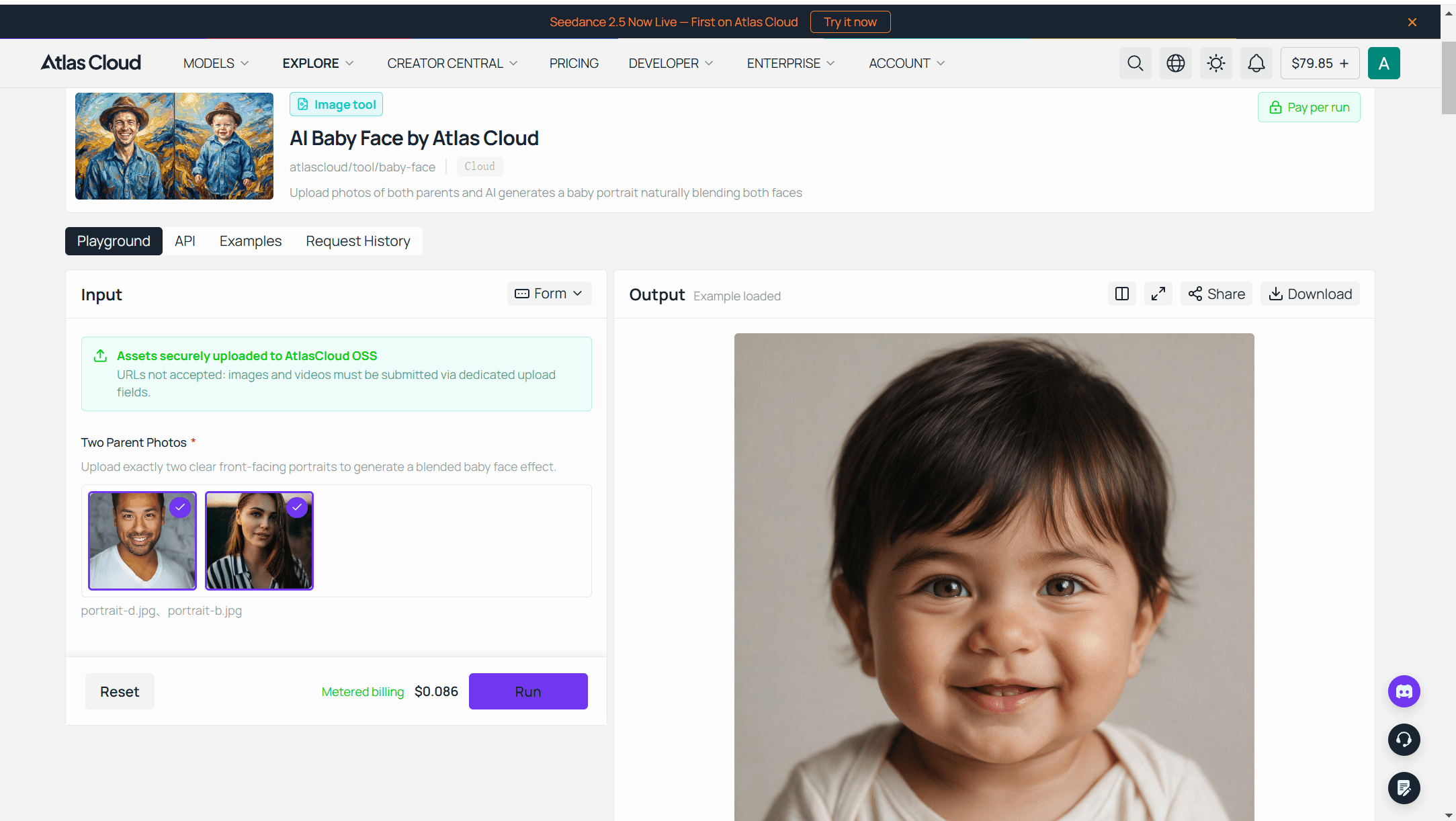 free AI Baby Face generator