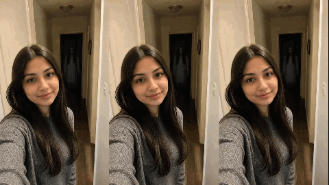 Side-by-side comparison of three Veo 3.1 AI ghost video