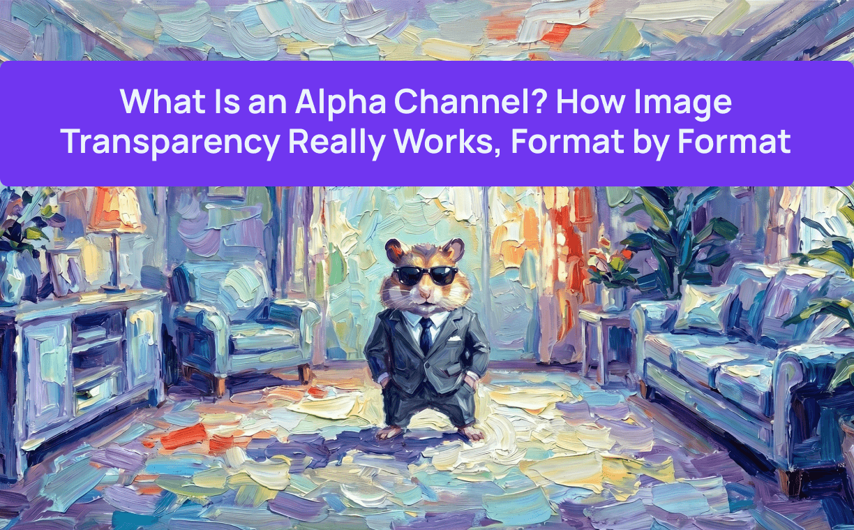 ¿Qué es un canal alfa? Cómo funciona realmente la transparencia de imágenes, formato por formato
